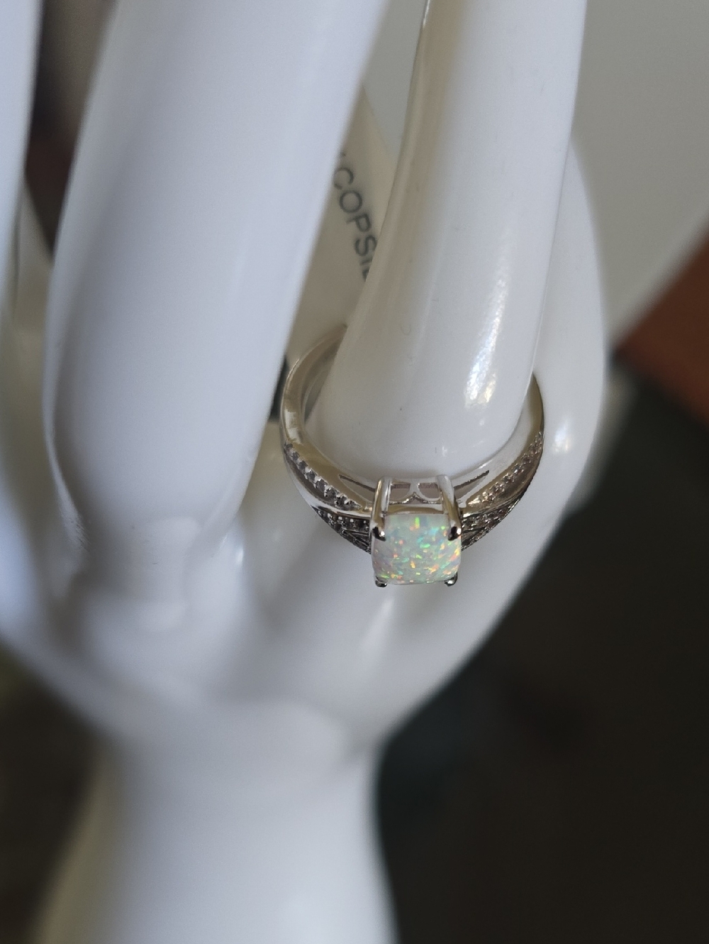 FINE JEWELRY BEAUTIFUL WOMENS OPAL RING SIZE 8 - Picture 13 of 17